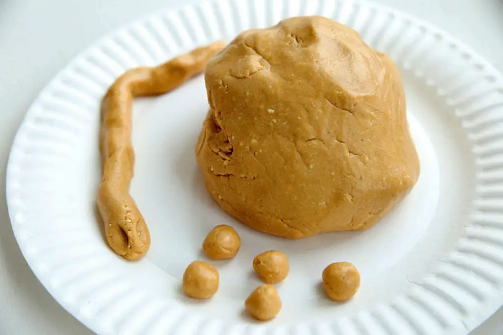 Peanut butter playdough